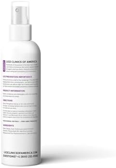 Natural mint essential oil lice prevention spray for kids hair care