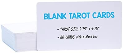 Close up of 310gsm blank tarot cards with rounded corners