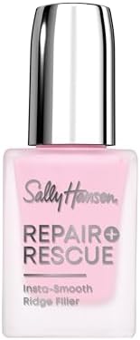 Sally Hansen self leveling nail primer bottle with a focus on the premium application brush
