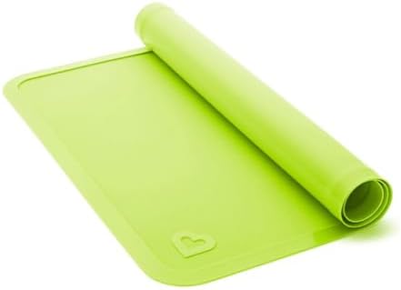 A child using the food grade BPA free blue silicone mat during breakfast time.