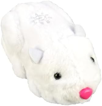 Close up look at the interactive electronic hamster pet component for motorized racing action.