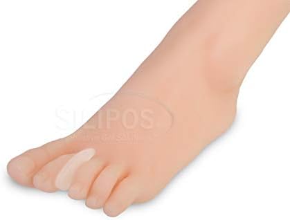 Washable and reusable Silipos gel spacers for foot alignment and friction reduction