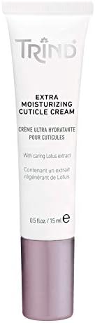 Trind Extra Moisturizing Cuticle Cream tube showing ingredients