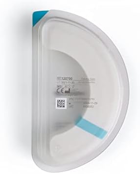Curved Brava 120700 adhesive strips showing flexible elastic material for body movement.