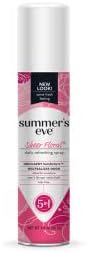 Two bottles of Summer's Eve 59ml intimate deodorant spray for women