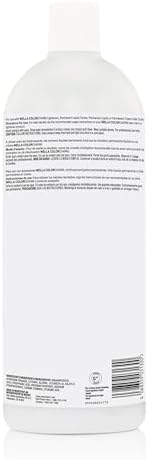 Wella Colorcharm professional hair developer bottle label detail