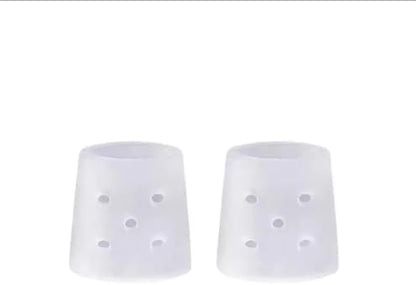 Soft stretchy SEBS material finger caps demonstrating flexibility for everyday habit correction