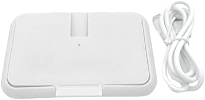Travel-sized wipe warmer in a diaper bag