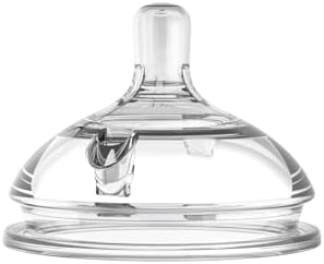 Clear silicone replacement teat for Comotomo feeding bottle