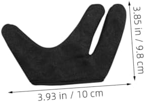 Close up look at the thick cotton and spandex material of the professional salon finger covers.