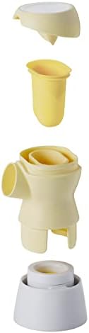 Close-up of ergonomic dishwasher safe connectors and membranes for nursing mothers