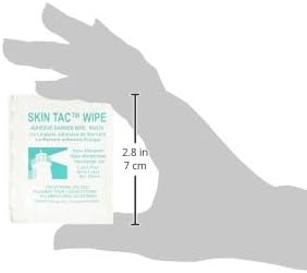 Torbot Skin-Tac-H wipes creating a tacky base for continuous glucose monitor patches.