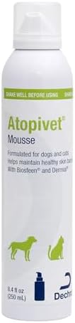 Atopivet pet skin care hydrating foam for dogs and cats no rinse formula