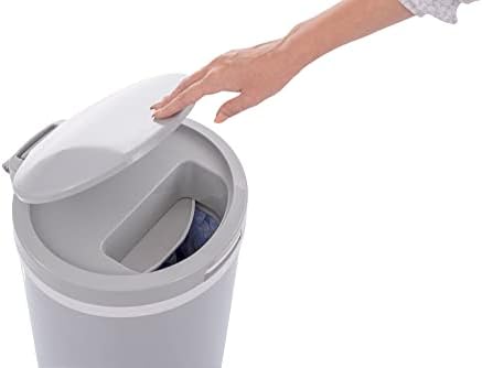 Bubula gray steel bin in modern nursery setting