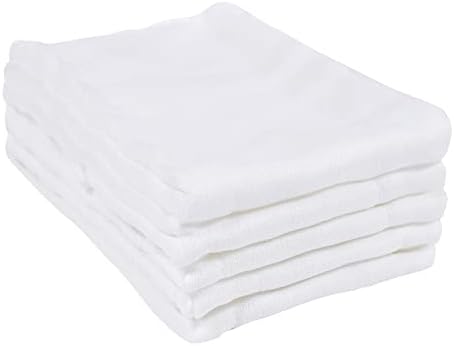 Gerber 10 count prefold cloth diapers stacked arrangement.