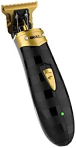 4MAS professional cordless hair trimmer with zero gapped blade for beard grooming