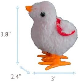 BPA-free plastic construction close up of the imported novelty chicken hopping animal toy