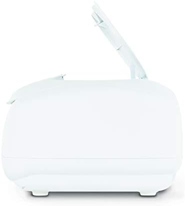 Side profile of Prince Lionheart wipes warmer featuring the nightlight indicator