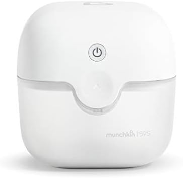 Open Munchkin UV sterilizer showing interior chamber for pacifiers