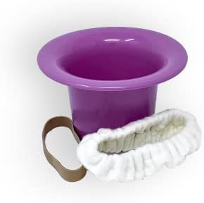Top hat potty showing anti-slip rubber band feature