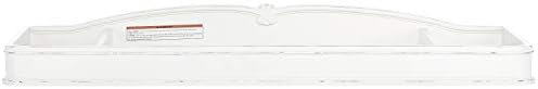 Evolur Westbury changing tray decorative scrollwork close-up