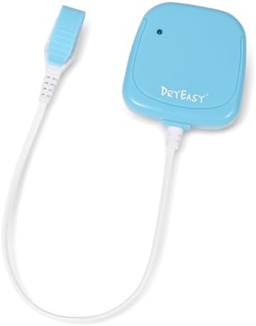 DryEasy USA imported wireless bedwetting alarm packaging box with complete components.