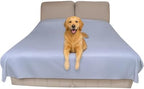 Reversible waterproof bed liner showing two different color shades for home decor matching.