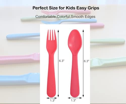 Durable BPA-free kids cutlery set for school lunch boxes