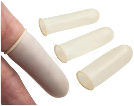 Tech-Med powder free non latex nitrile finger guards in medium size pre rolled design