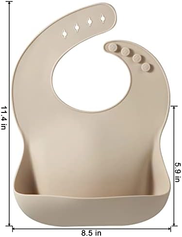 PandaEar baby bib showing adjustable neck strap
