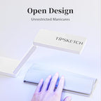 Tipsketch nail curing lamp highlighting timer control buttons