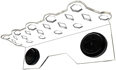 Aquarium Choice coral frag shelf close up detailing the precise cutout holes designed for universal plugs.