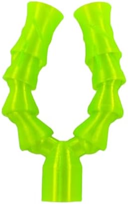 Top angle view of the 3DReeF random flow generator nozzle components side by side.