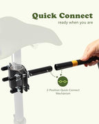 Close up view of the 0.9 to 1.4 inch universal seat post clamp installation mechanism