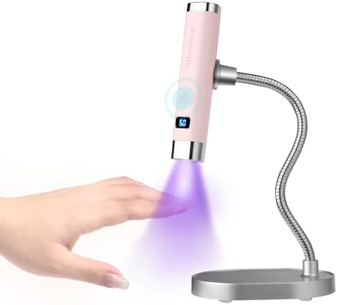 Missshine nail lamp showing LED display and timer settings
