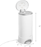 Munchkin UV Diaper Pail open lid showing UV sterilization lights