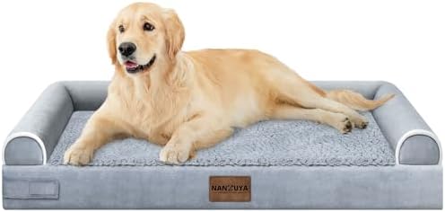 Large Dog Bed Orthopedic Washable: Beds Bolster XL Bed Large Big Dogs Memory Foam Couch Sofa Waterproof with Removable Cover - Image 2