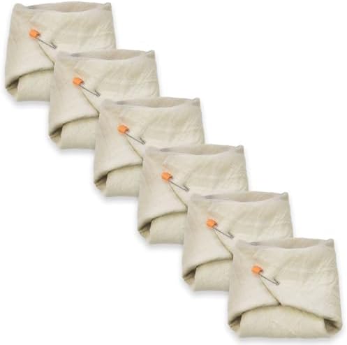 Close up view of the double-layered soft muslin texture on the OsoCozy organic cloth diapers.