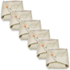 Close up view of the double-layered soft muslin texture on the OsoCozy organic cloth diapers.
