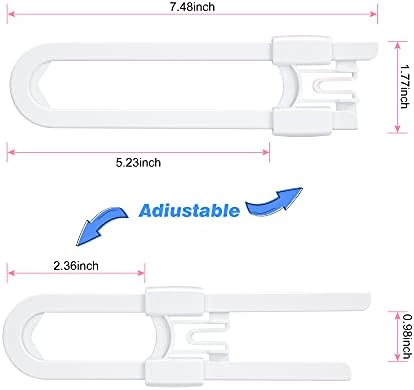 Close up of Vmaisi childproof lock buttons and nylon material