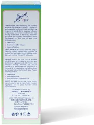 Authentic imported Lemisol feminine wash for long lasting freshness and odor control
