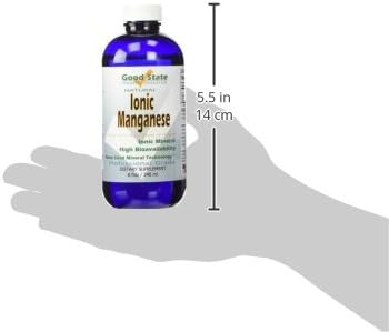 Close up of Good State ionic mineral supplement label