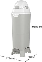 Foundations tall diaper pail nursery equipment side profile