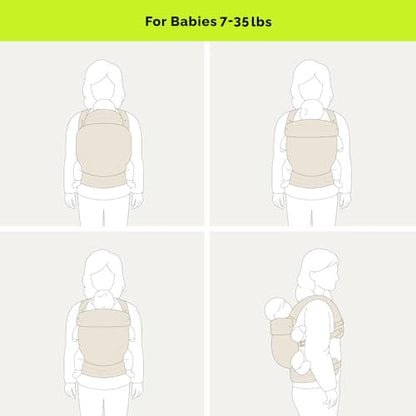 Side view of Nest Blanche baby carrier for toddlers