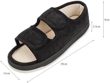 IBLUELOVER edema shoes shown fully opened for easy wear access.