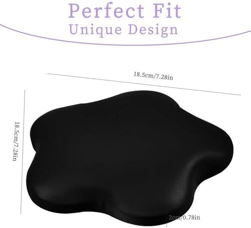 Ergonomic nail tech elbow support cushion on salon table