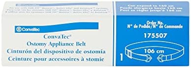 Close up view of the plastic closure clips on the ConvaTec adjustable stoma support belt.