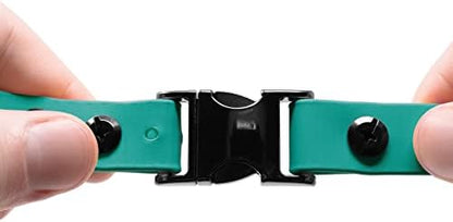 Side profile view of Educator waterproof bungee dog training collar
