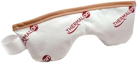 Thermalon hydrating eye treatment being used as a warm compress.