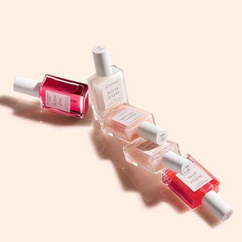 Manucurist Glow Raspberry and Blueberry treatment polishes
